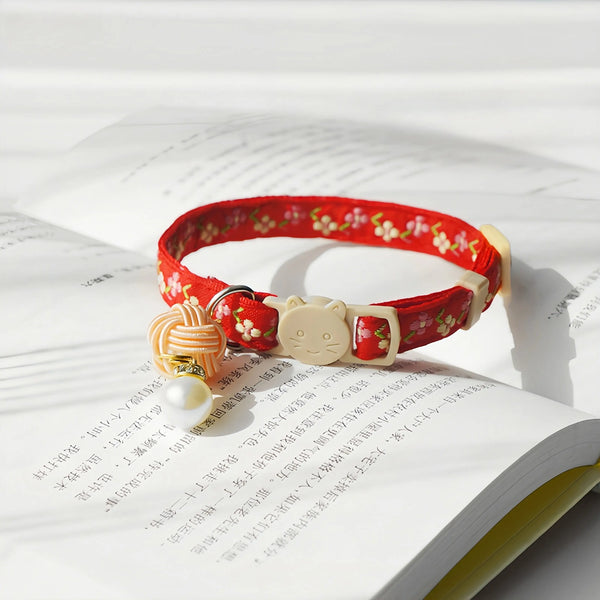 Paw Journeys | Broken Flower Chinese Knot Cat Collar (Buy Two Get One Free)