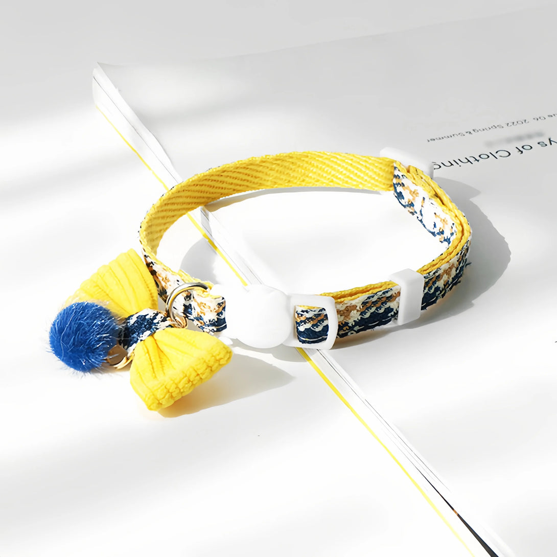 Paw Journeys England Style Sub Cat Collar Yellow