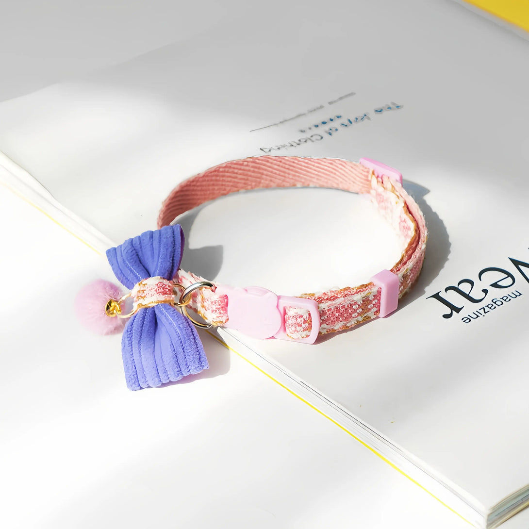 Paw Journeys England Style Sub Cat Collar Pink