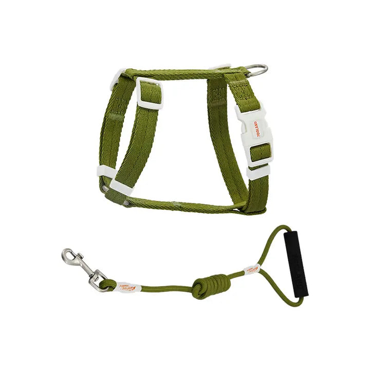 Outdoor Adventure Cat Harness And Leash Kit-Green