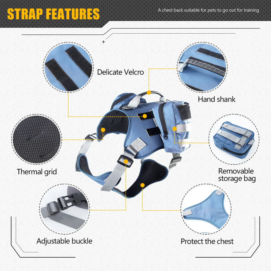 Tactical Dog Harness Detail 1