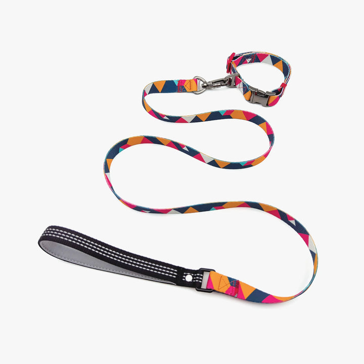Colorful Plaid  Dog Collar & Leash Kits-Reflective | Paw Journeys - Paw Journeys